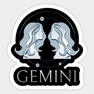 Gemini Zodiac Sign Sticker